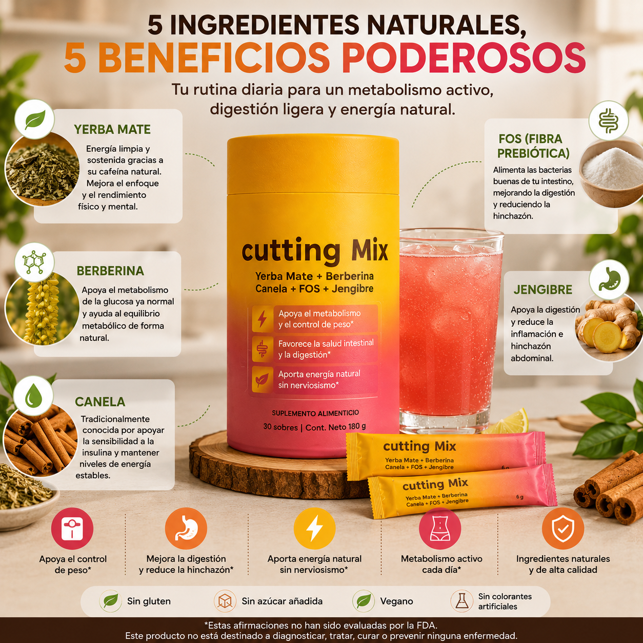 ¿Hinchada y sin energía? Descubre Cutting Mix.