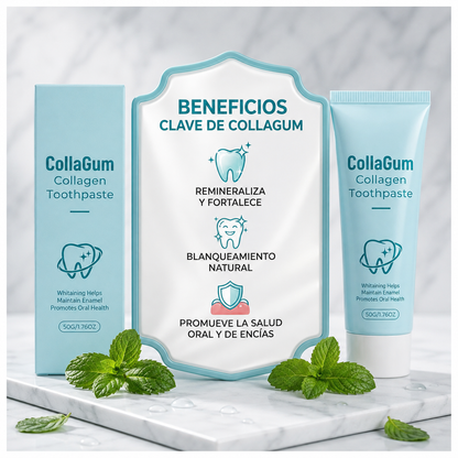 ¡NUEVA PRESENTACIÓN! COLLAGUM | Pasta Dental de Colágeno para Fortalecer Encías y Esmalte