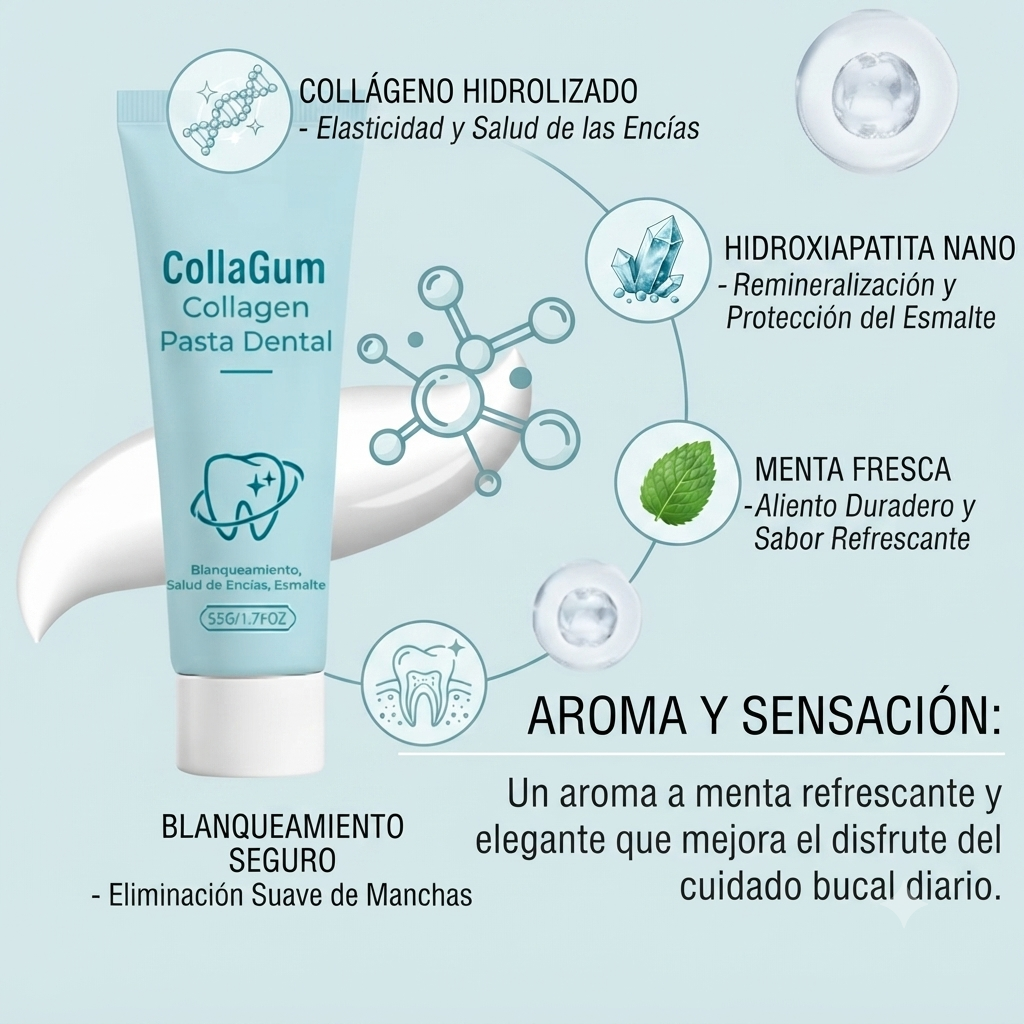 ¡NUEVA PRESENTACIÓN! COLLAGUM | Pasta Dental de Colágeno para Fortalecer Encías y Esmalte