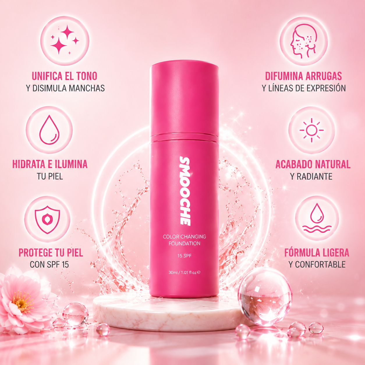 Base de Maquillaje Facial antienvejecimiento