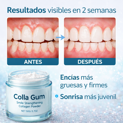 Polvo Dental de Colágeno para Blanquear los Dientes,