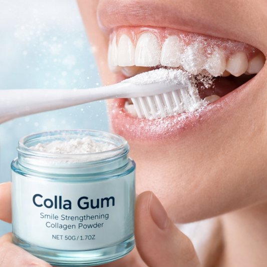Polvo Dental de Colágeno para Blanquear los Dientes,